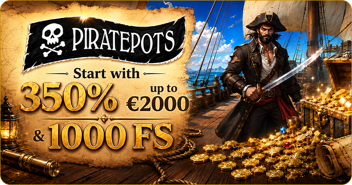 PiratePots Welcome bonus